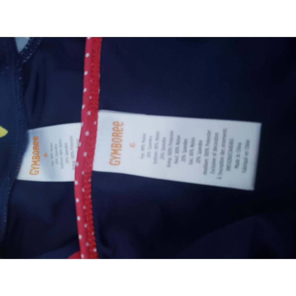 Gymboree Girls 6 Rashguard Swimsuit Very Cherry - Picture 5 of 5
